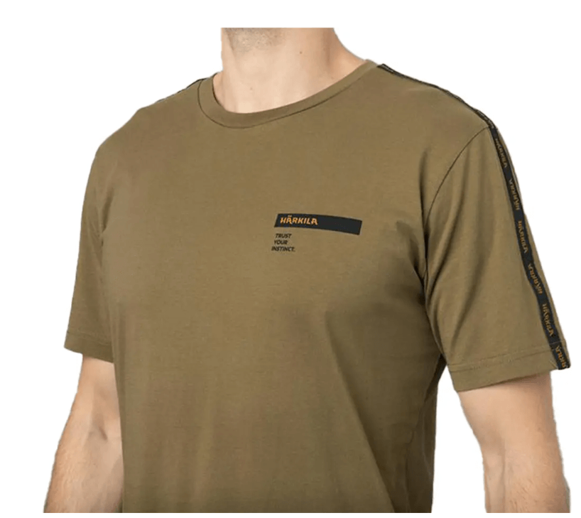 Футболка Harkila logo band S/S Олива Фото 2